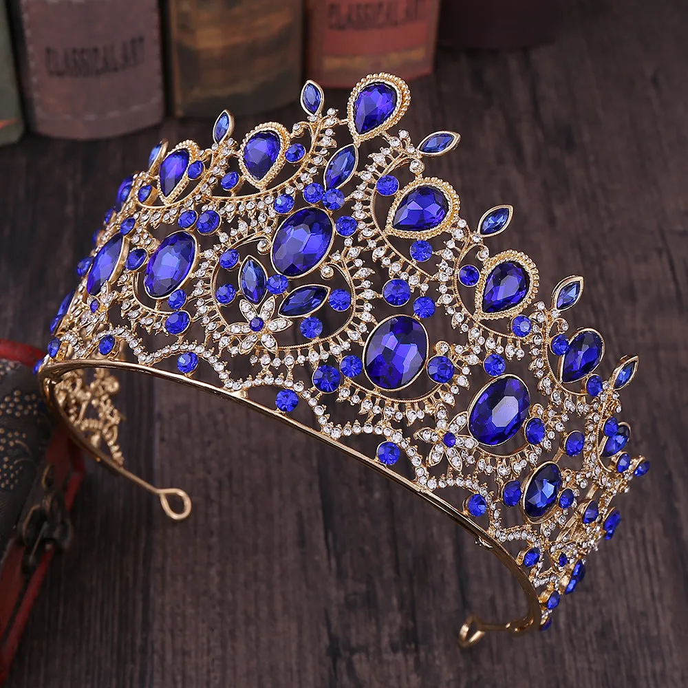 Luxury Crystal Wedding Crown Hairbands Fashion Classic Bridal Hair Accessories Princess Crowns Bride Tiaras