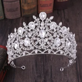 Luxury Crystal Wedding Crown Hairbands Fashion Classic Bridal Hair Accessories Princess Crowns Bride Tiaras