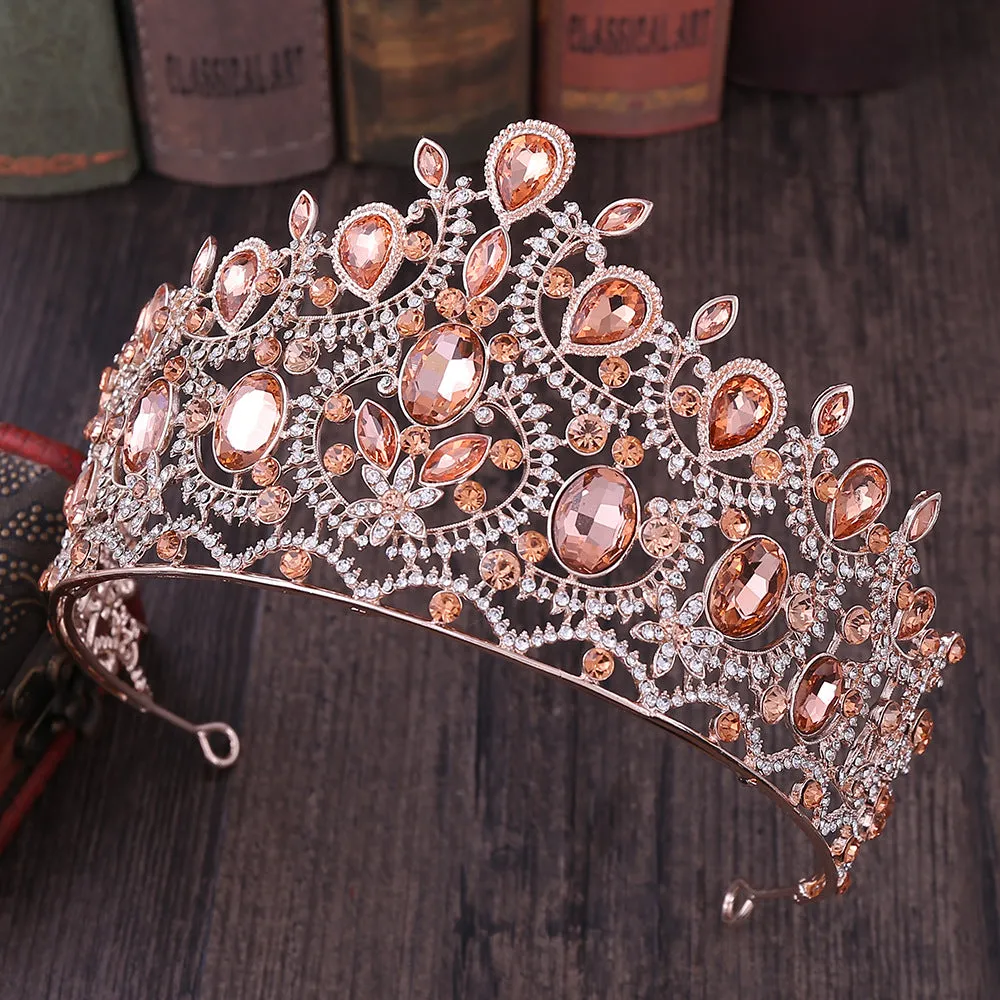 Luxury Crystal Wedding Crown Hairbands Fashion Classic Bridal Hair Accessories Princess Crowns Bride Tiaras