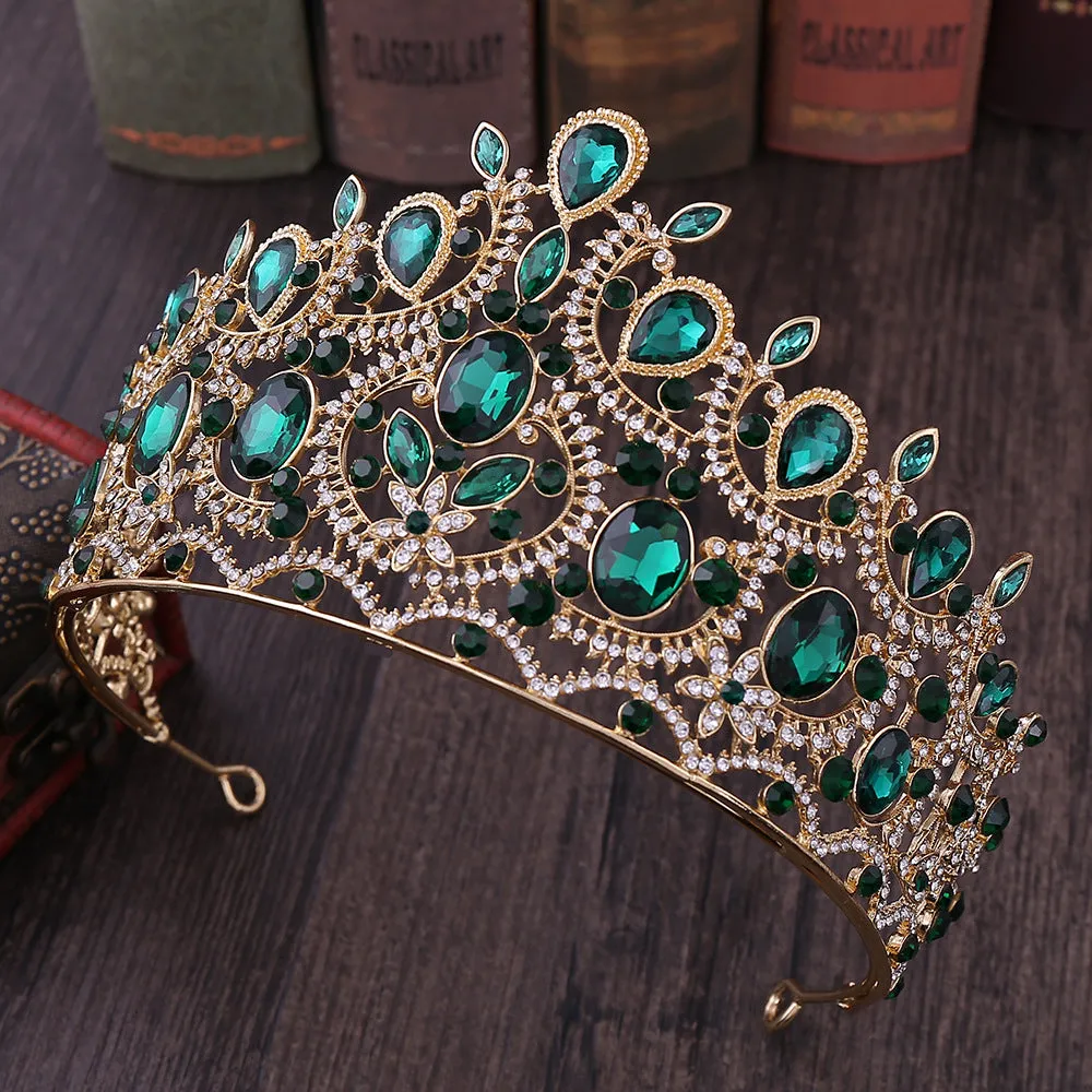 Luxury Crystal Wedding Crown Hairbands Fashion Classic Bridal Hair Accessories Princess Crowns Bride Tiaras