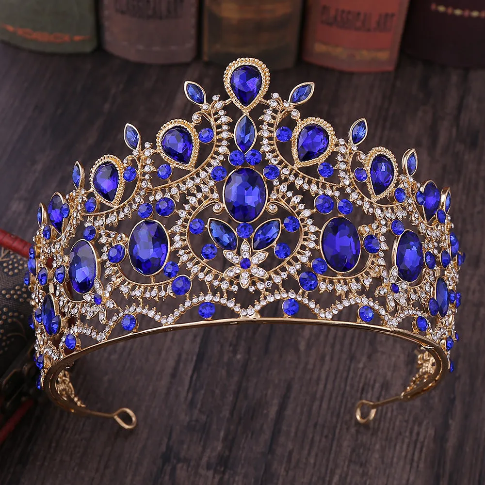 Luxury Crystal Wedding Crown Hairbands Fashion Classic Bridal Hair Accessories Princess Crowns Bride Tiaras