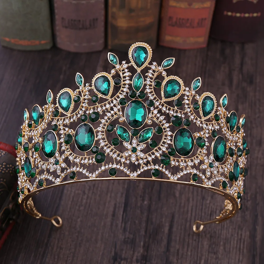 Luxury Crystal Wedding Crown Hairbands Fashion Classic Bridal Hair Accessories Princess Crowns Bride Tiaras