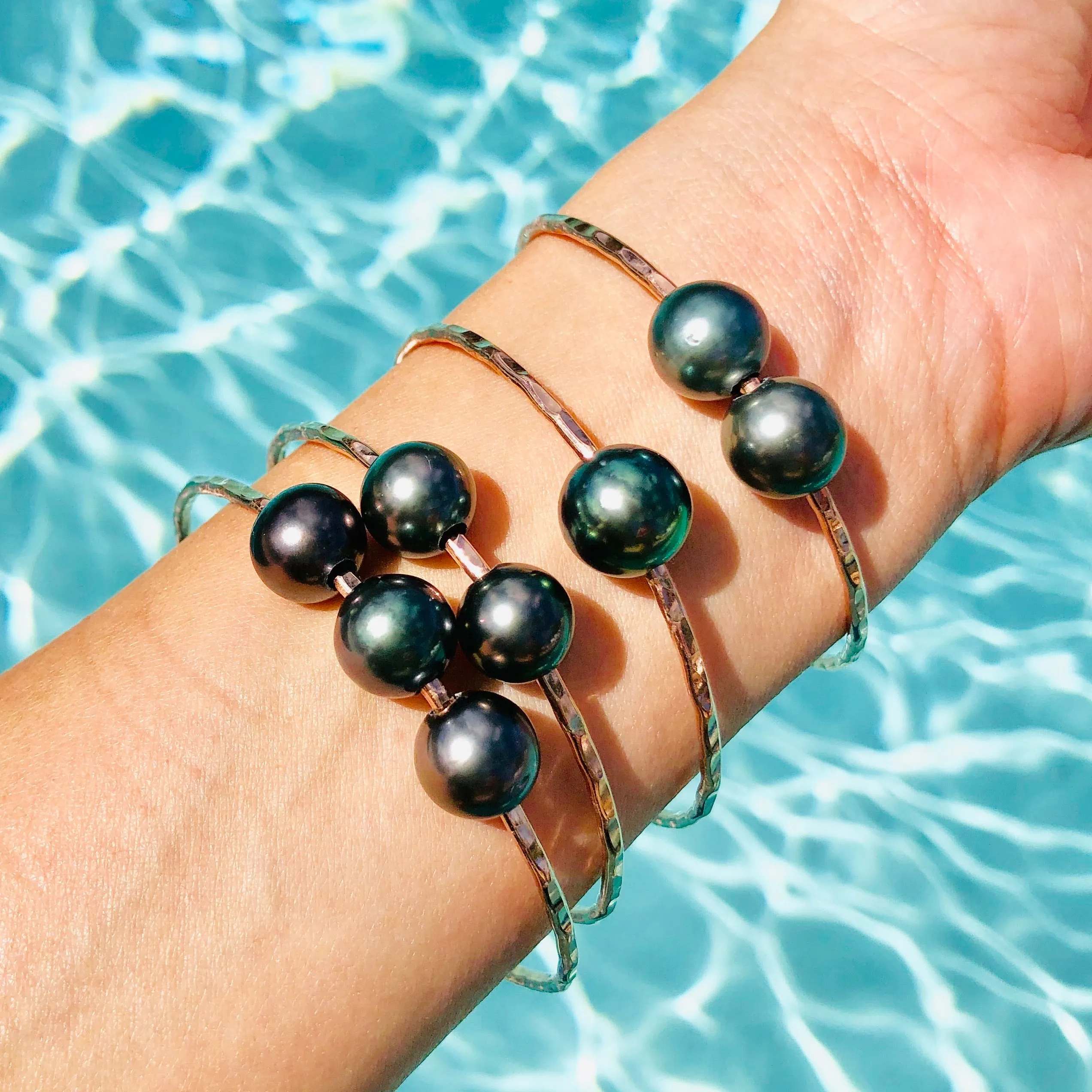 Mama & Me Tahitian Pearl Bangle Set