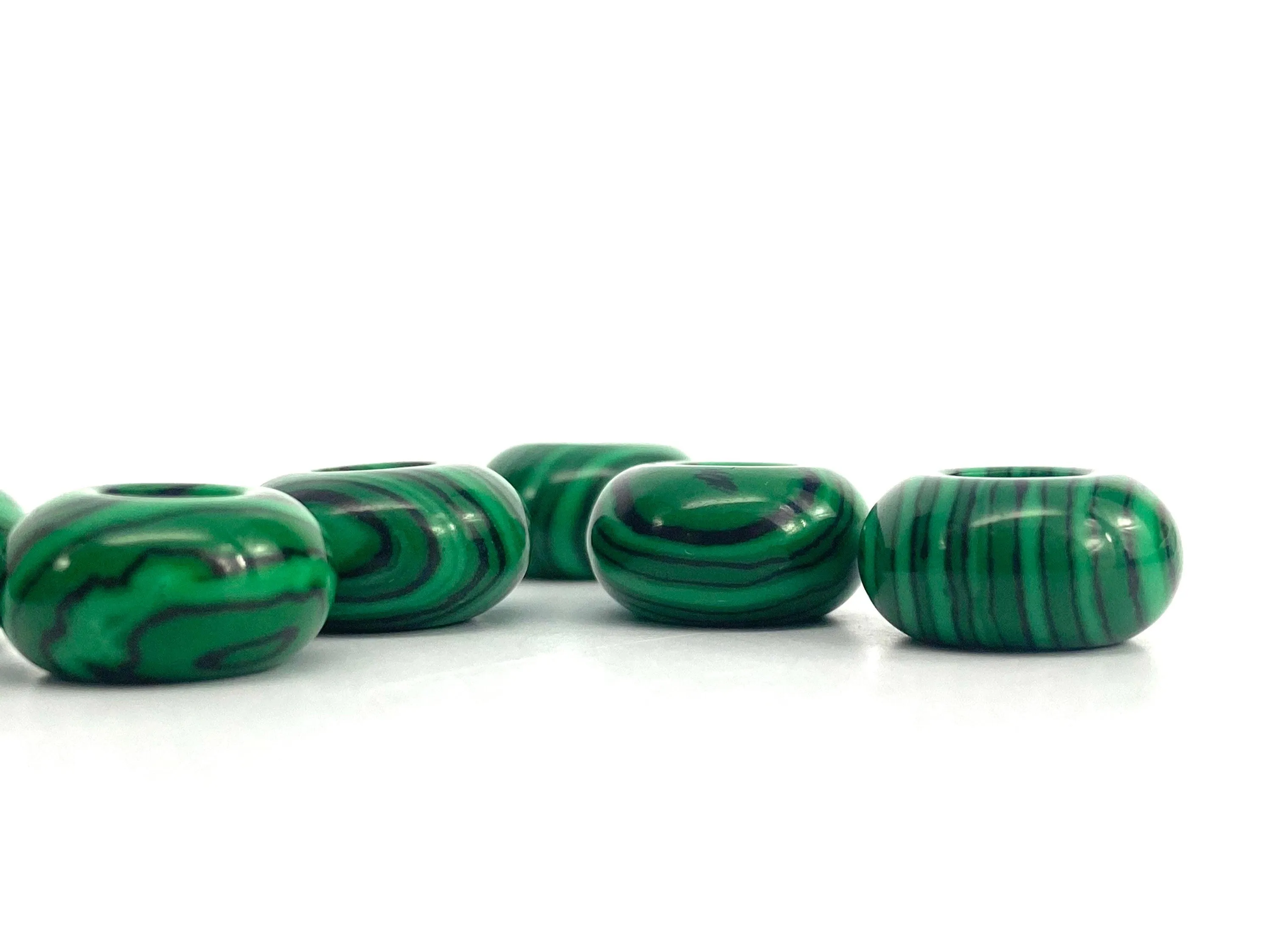 Man-Made Turquoise Donut Jade Beads, Sku#BG60