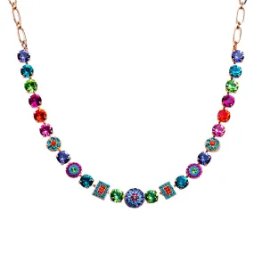 Medium Cluster and Pavé Necklace in "Rainbow Sherbet" *Preorder*