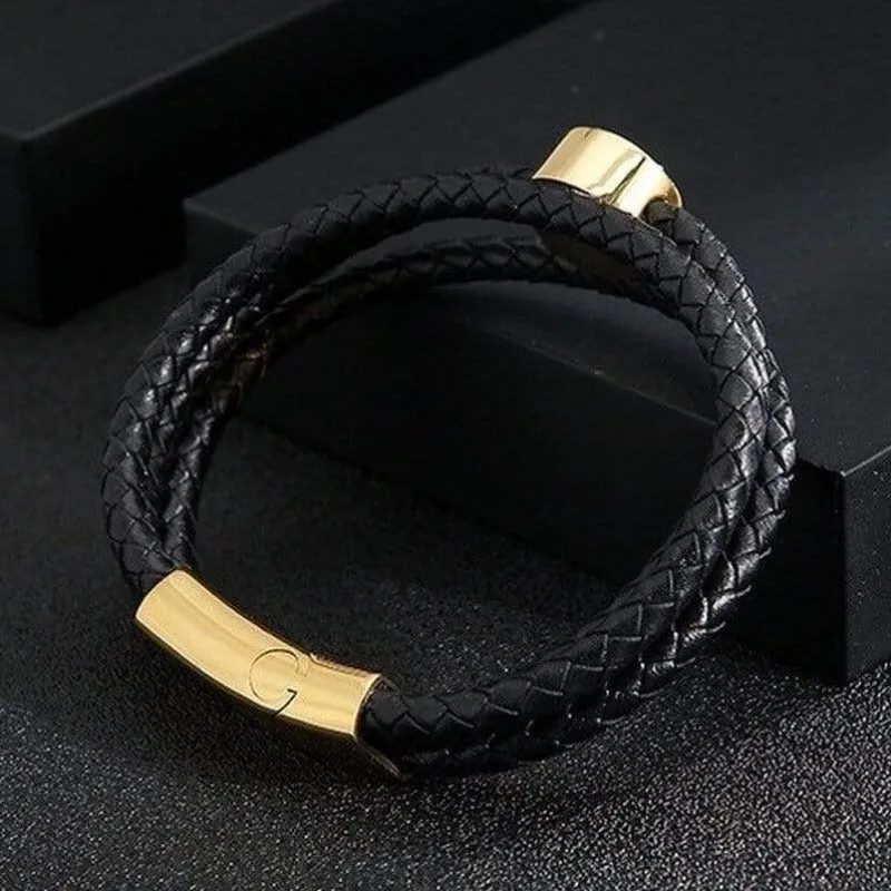 Men's Cross Bracelet <br> Medallion