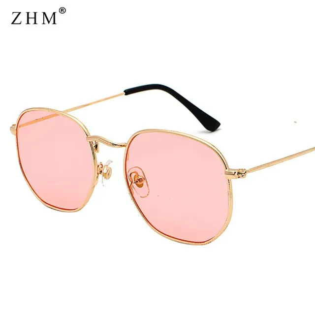 Men's Square Metal Frame Sunglasses