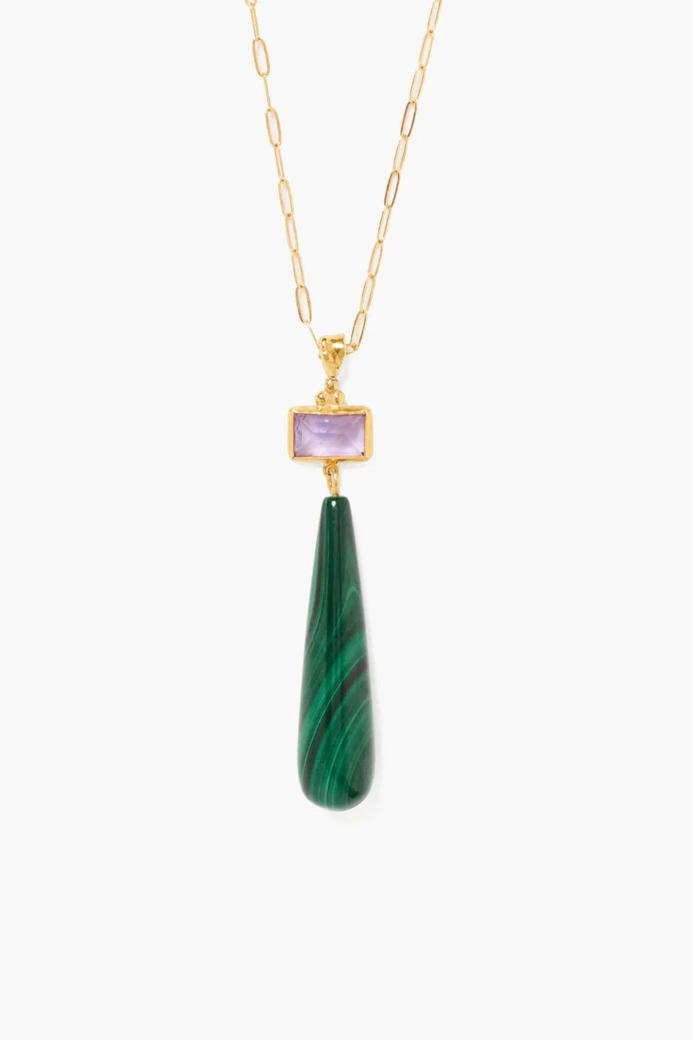 Messina Necklace Malachite Mix