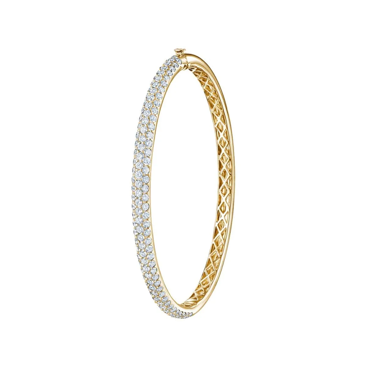 Moonlight Medium Pave Diamond Bangle