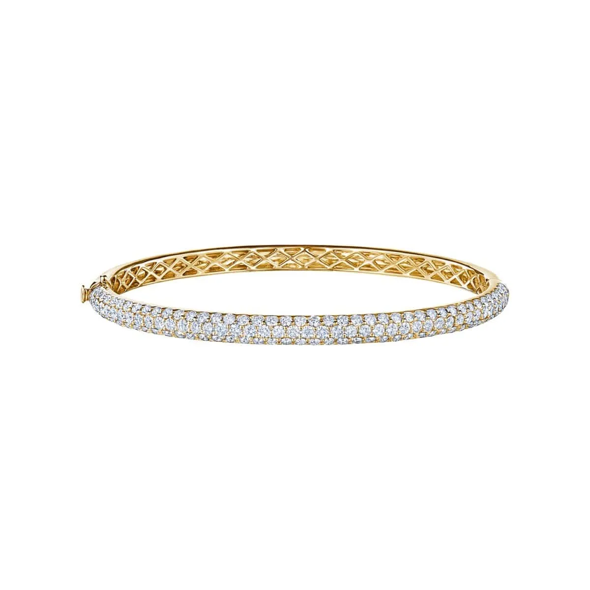 Moonlight Medium Pave Diamond Bangle