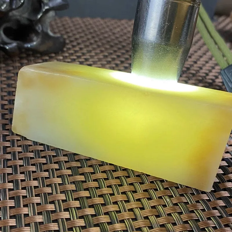 Natural Hetian Jade Rough Nephrite Raw (193g,7.5X3.5X3.2cm)