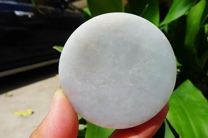 Natural Jade Rough Jadeite Raw (105g,5.2X5.2X1.59cm)