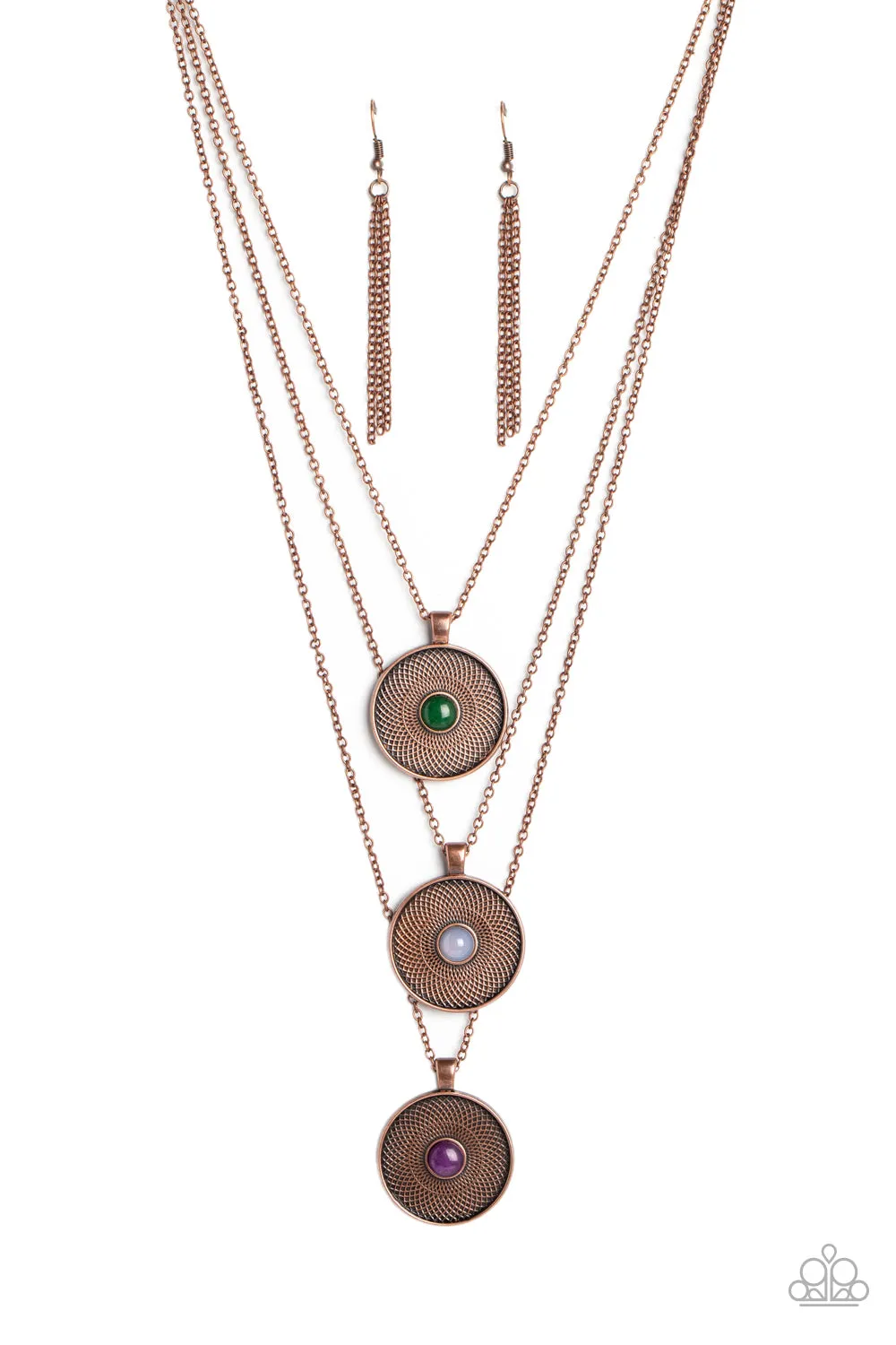 Necklaces Geographic Grace - Copper N2349