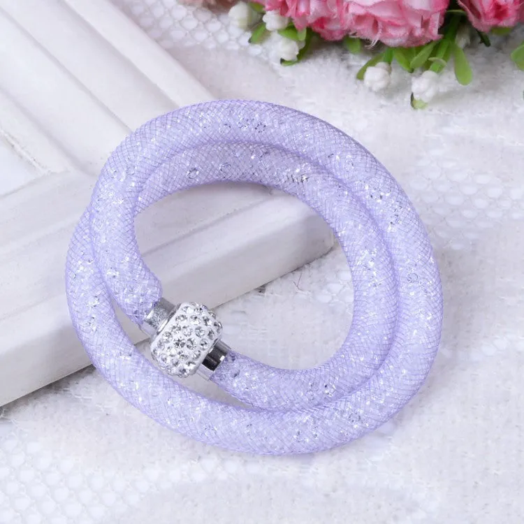 NEW Fashion Jewelry Handmade Stardust Crystal Rhinestone Bracelets Women Charm Bangle