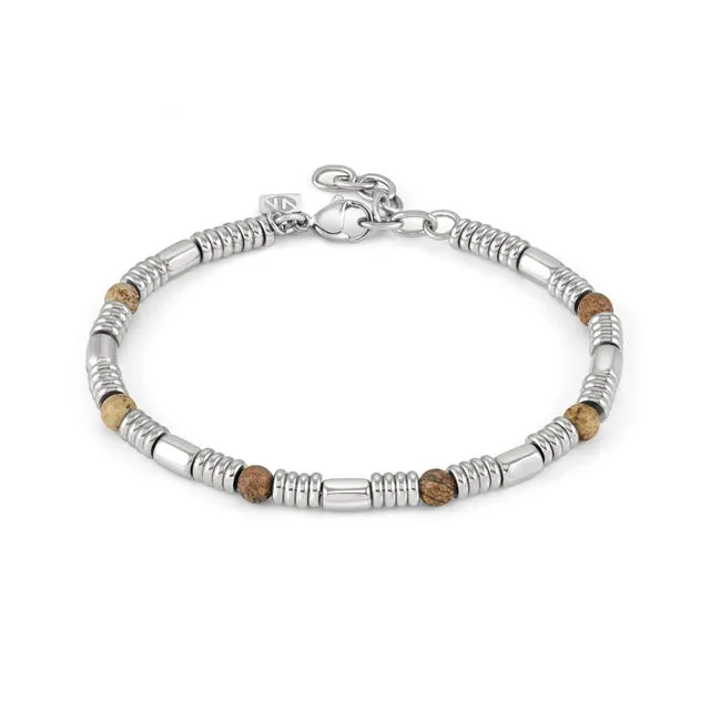 Nomination Instinct Bracelet, Tigers Eye Stone, Stainless Steel