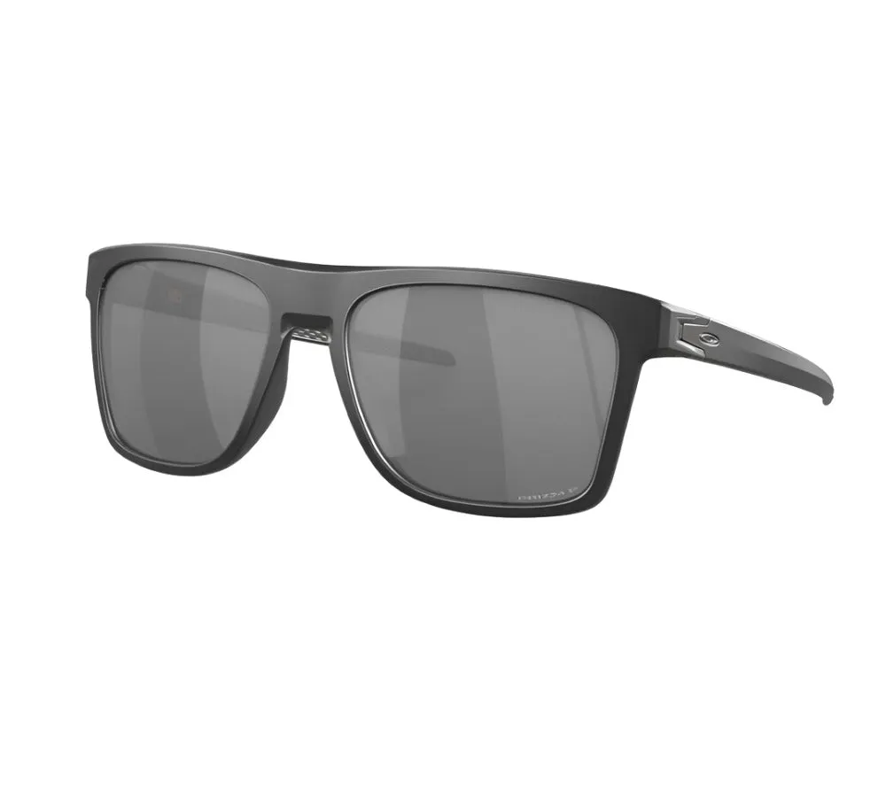 Oakley Mens Fit Leffingwell Matte Black Ink Frame - Prizm Black Lens - Polarized Sunglasses