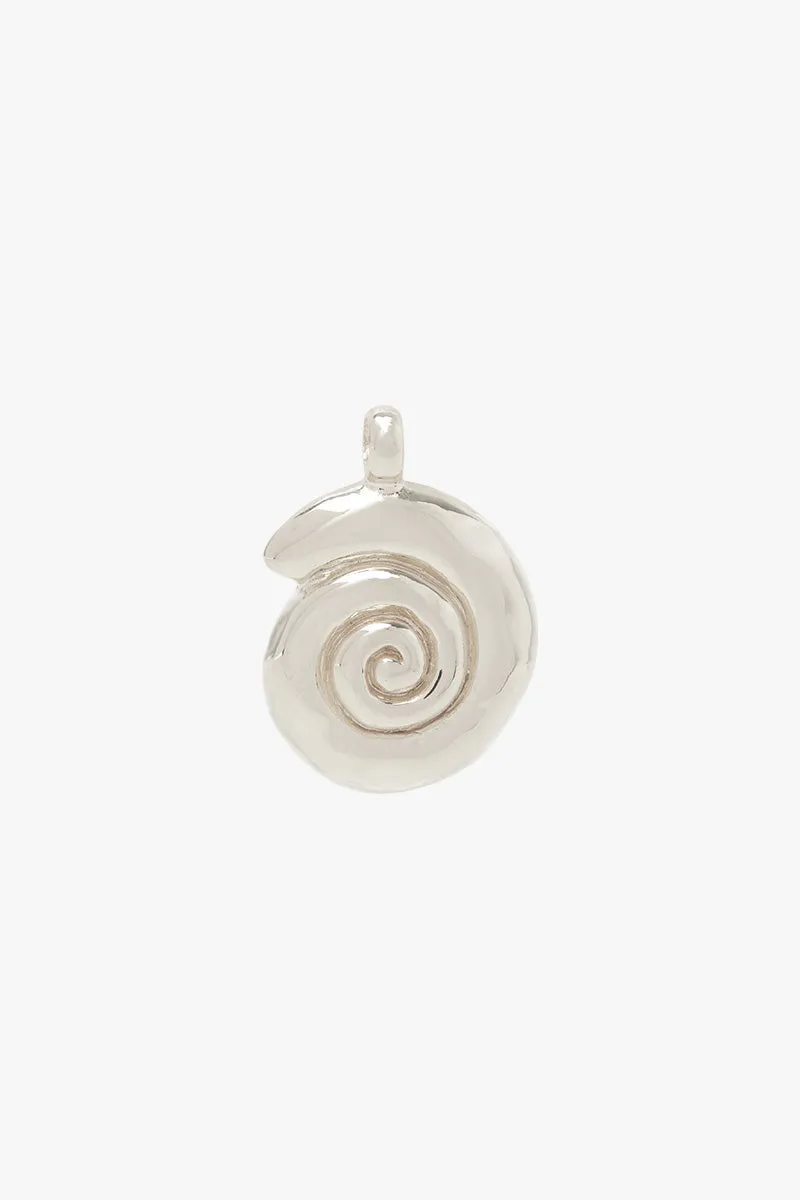 Ocean Swirl Necklace Silver