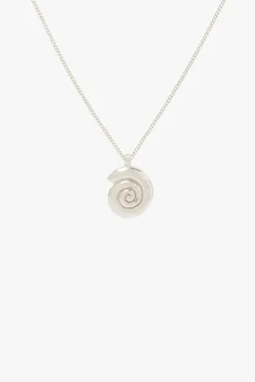 Ocean Swirl Necklace Silver