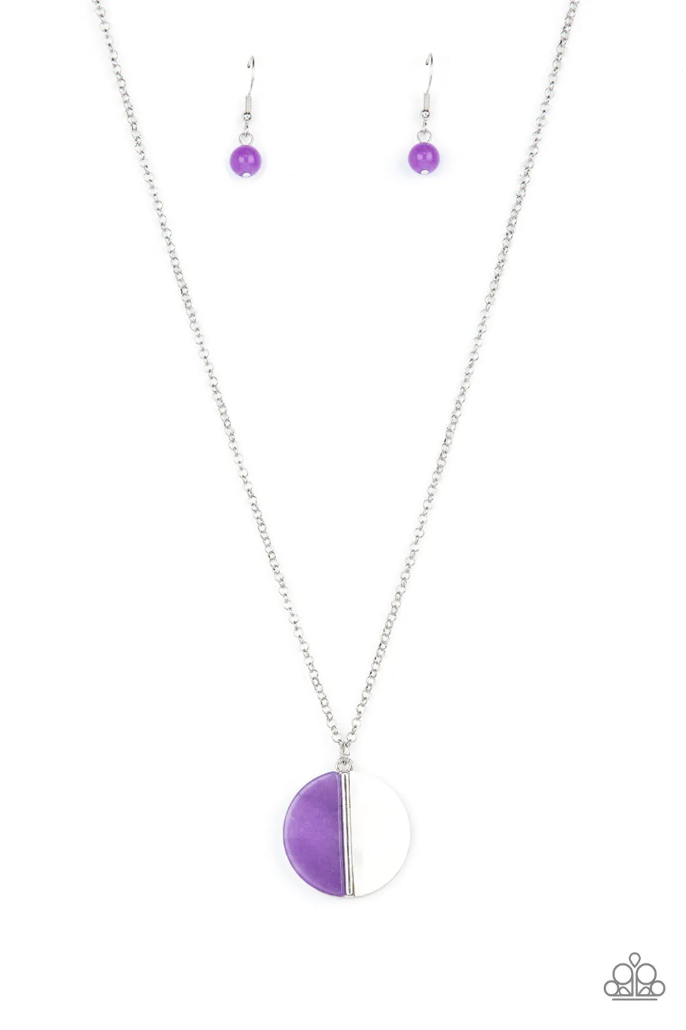 Open Door Jewelry - Elegantly Eclipsed - Purple Necklace - Paparazzi Accessories