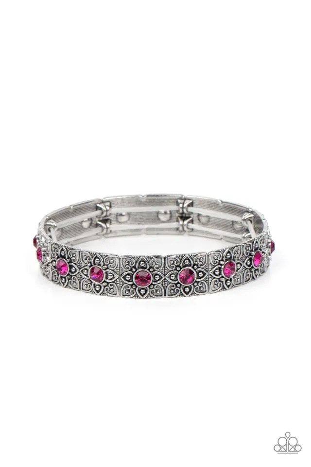 Paparazzi Bracelet ~ Venetian Valentine - Pink