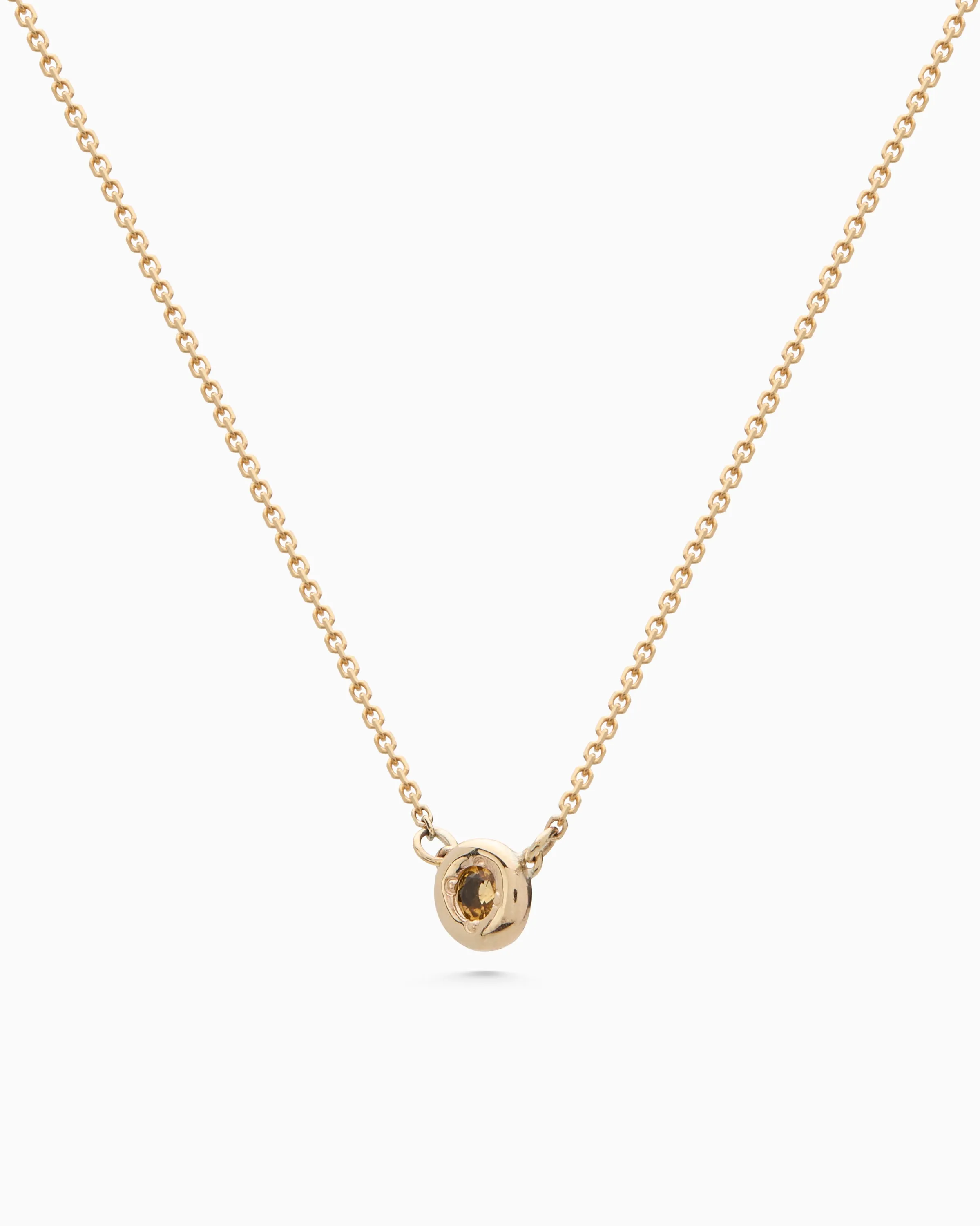 Pebble Stone Necklace | Yellow Gold