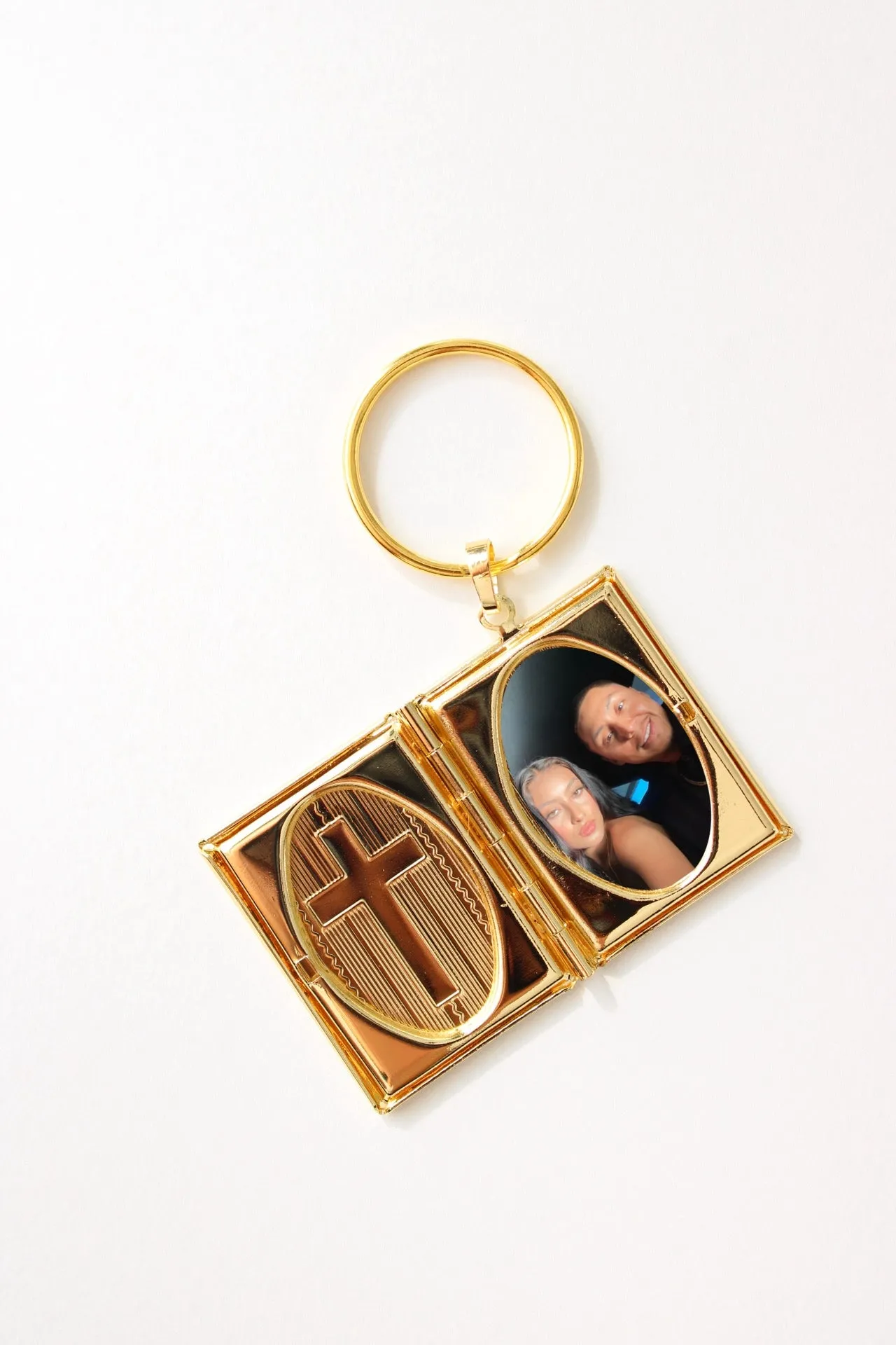 Photo Jesus Locket Book Keychain