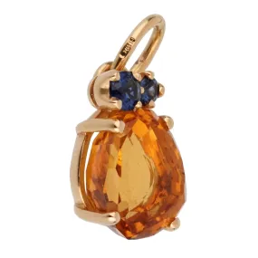 Pomellato Citrine Sapphire Yellow Gold Pendant Necklace