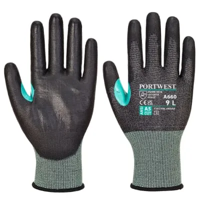 Portwest CS VHR18 PU Cut Level E Handling Glove-A660