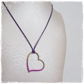 Purple Heart Layering Necklace