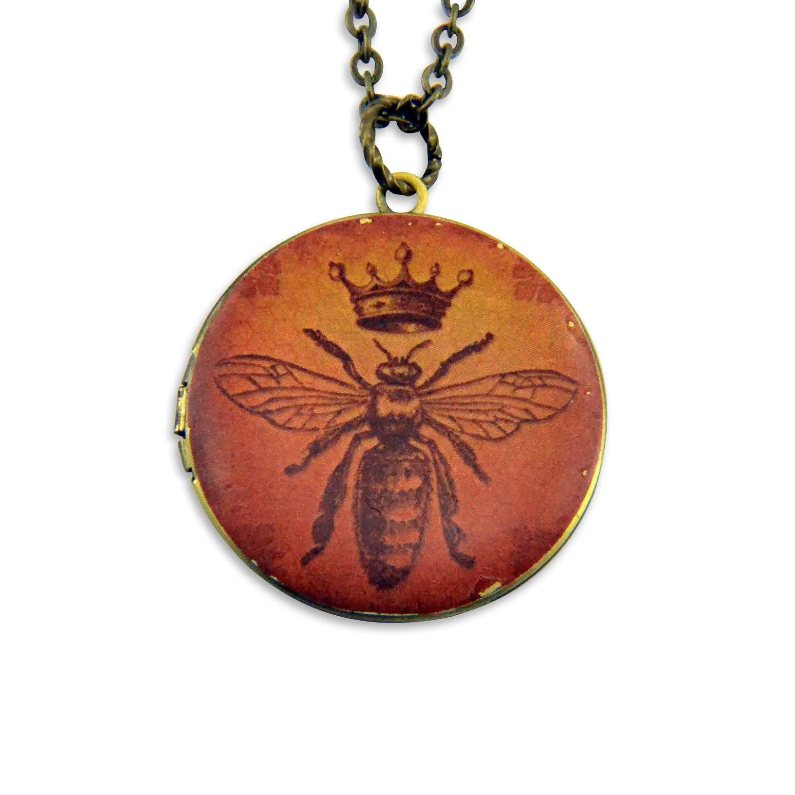 Queen Bee Vintage Theme Photo Locket