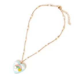 Rainbow Cloud Locket Necklace