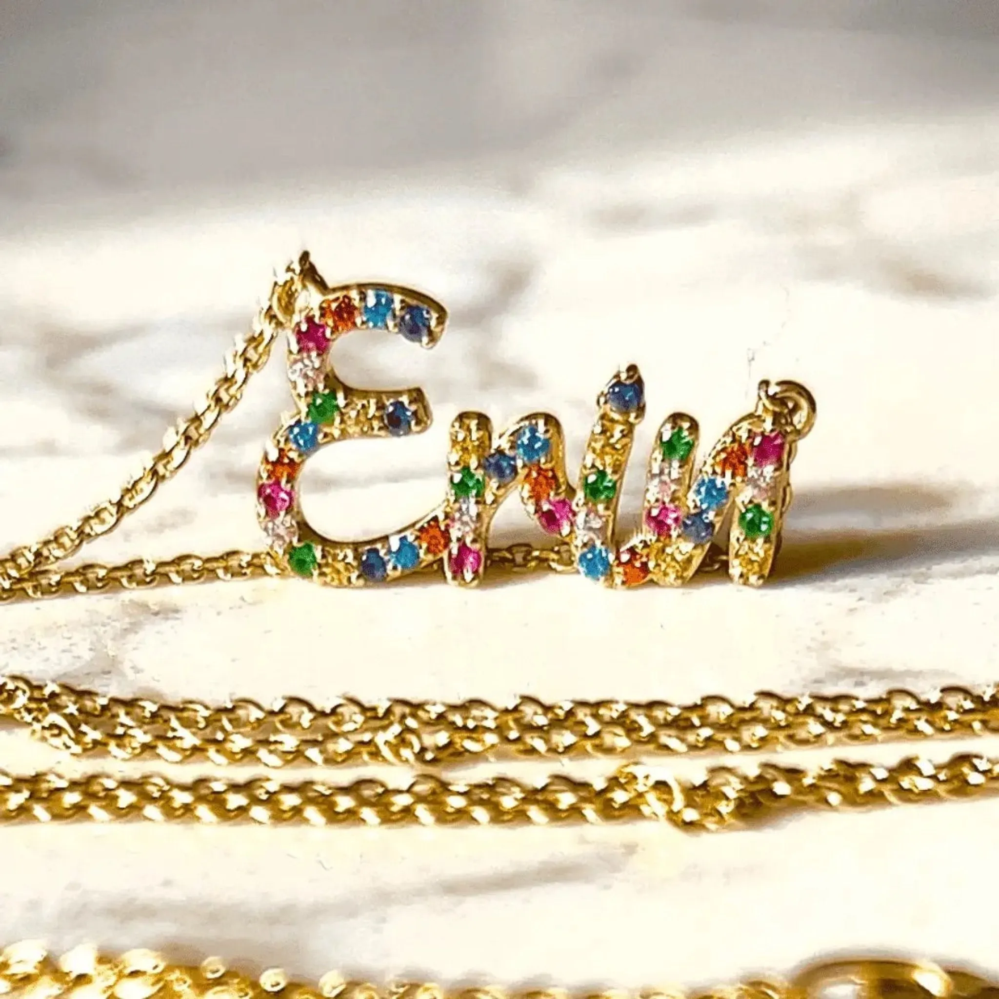 Rainbow Name Necklace