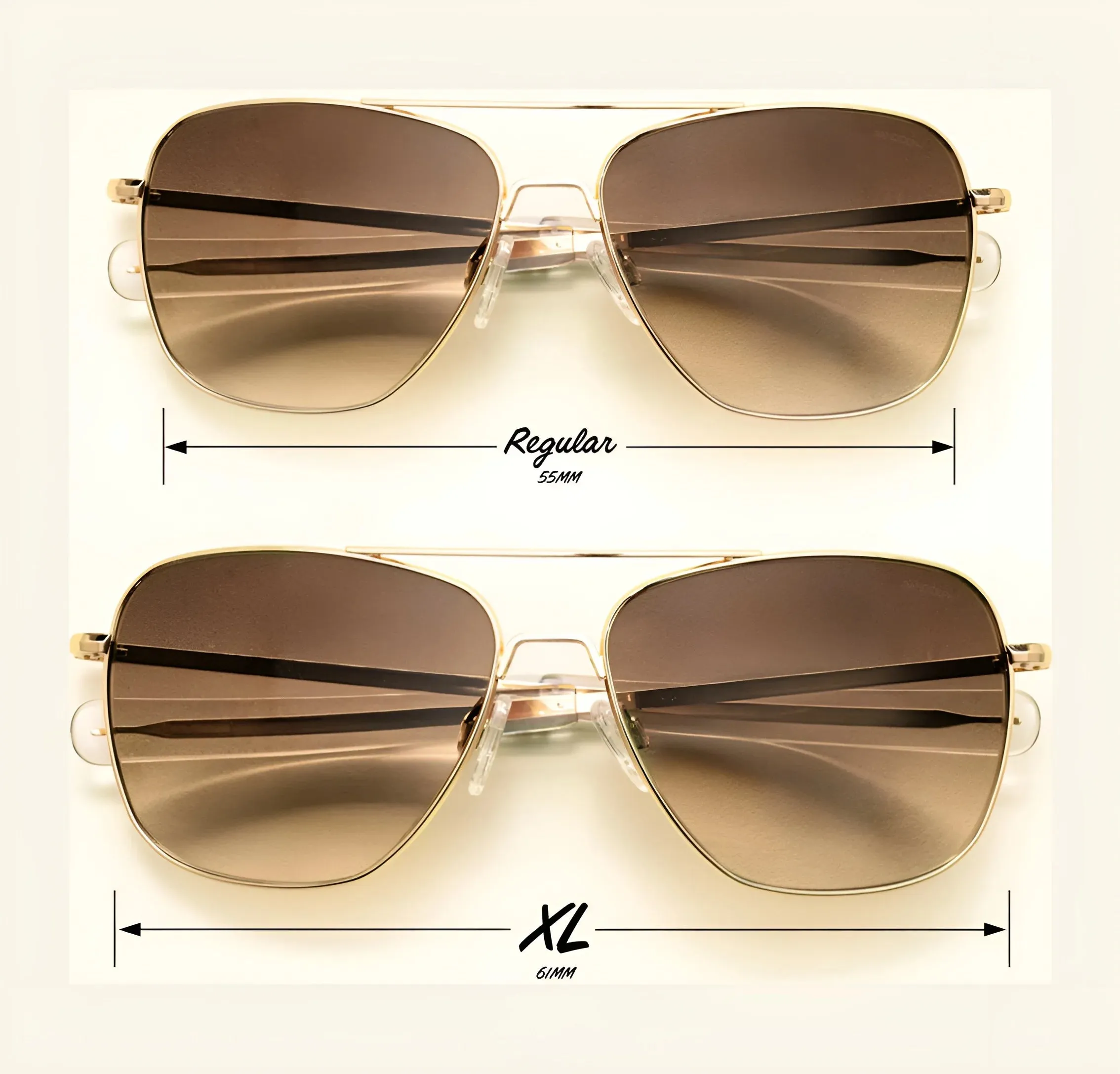 Randolph AVIATOR Sunglasses | Size 61