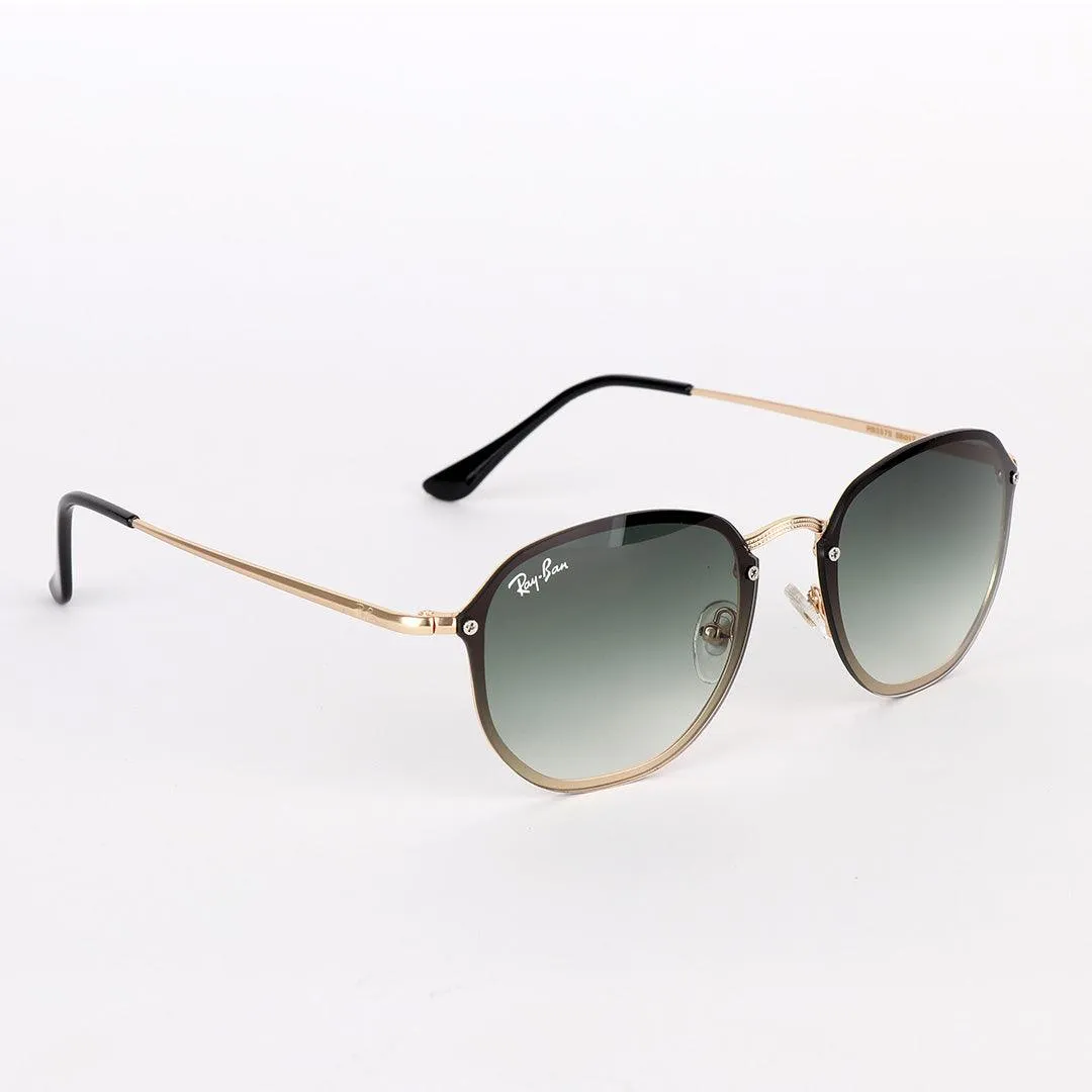 Ray-Ban Luxury Round Frame Gold Metal Hand Sunglasses