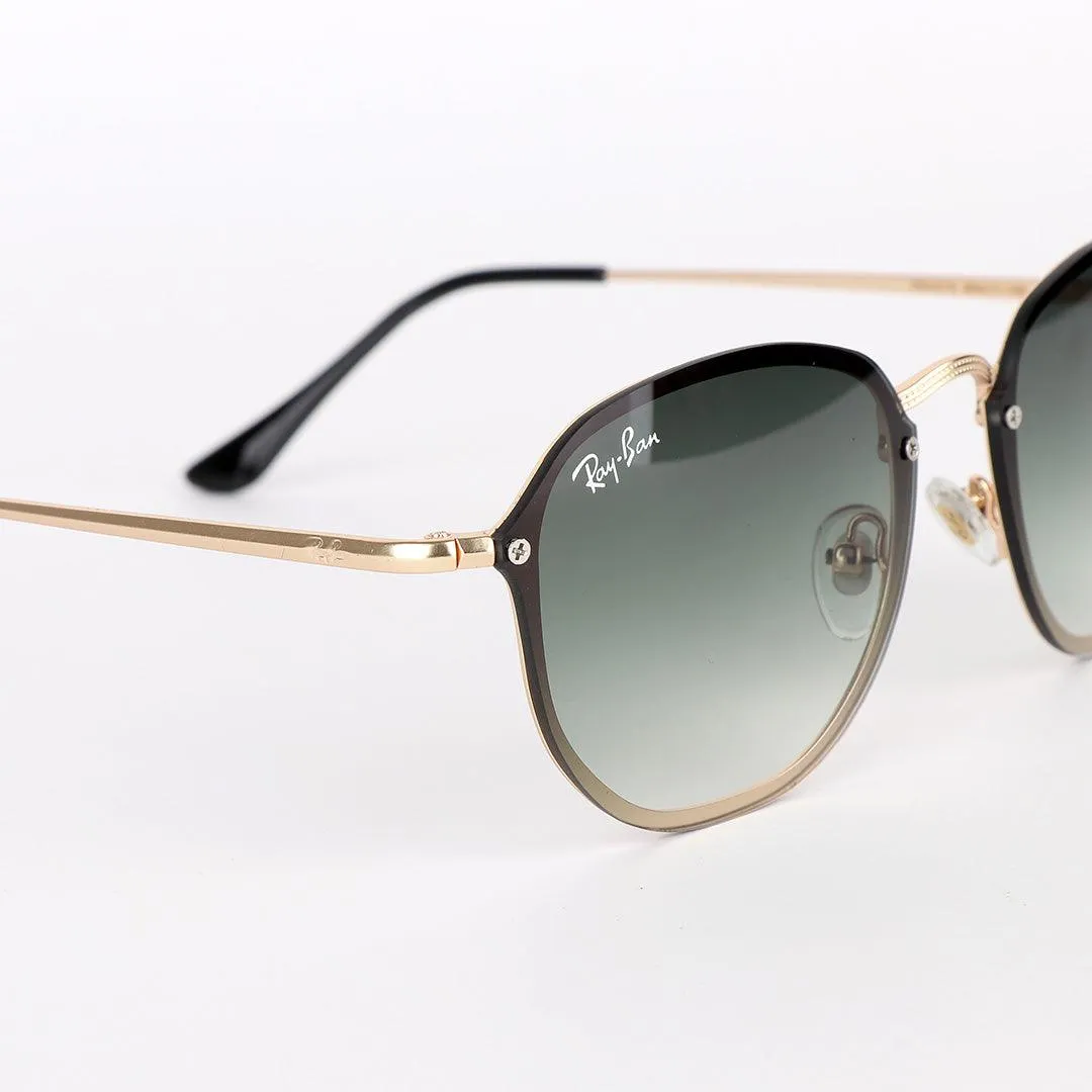 Ray-Ban Luxury Round Frame Gold Metal Hand Sunglasses