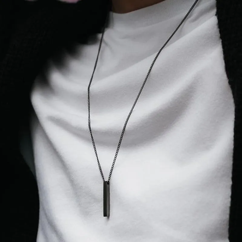 Rectangle Pendant Necklace