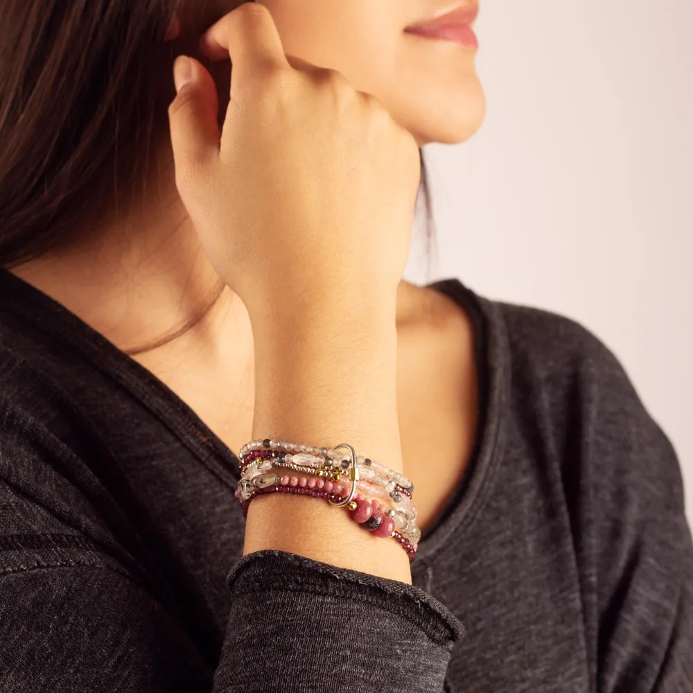 Red Sky at Night Stretch Bracelet Set