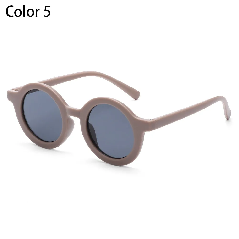 Retro Round Frame Kids Sunglasses UV 400 Protection Eyewear for Children Sun Glasses Girls Boys Outdoor Beach Protection