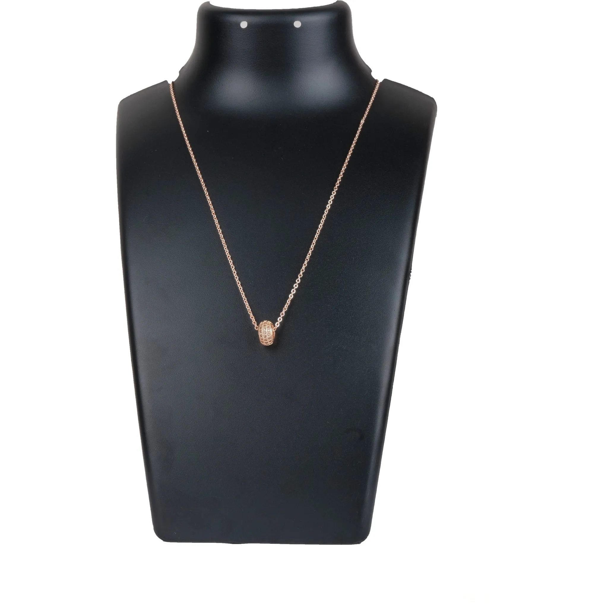 Rose gold Dimond Necklace premium Gold-plated Diamond Brass Pendant