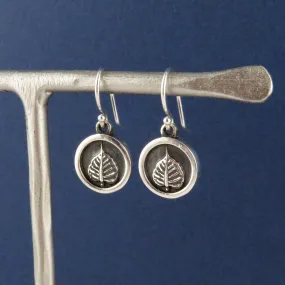 Round Leaf Earrings