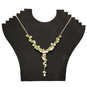 Seed Pearl & Gemstone Chip Necklace - Choice of Two