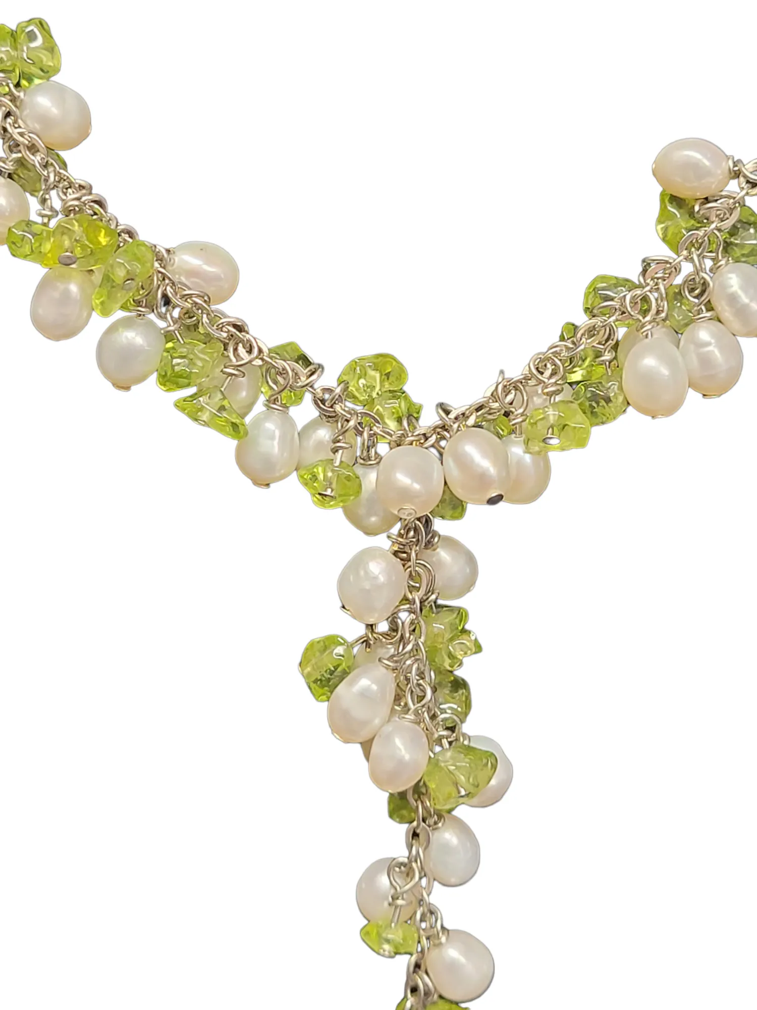 Seed Pearl & Gemstone Chip Necklace - Choice of Two