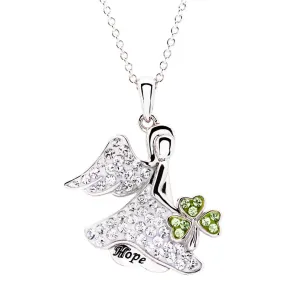 ShanOre Hope Angel Shamrock Pendant