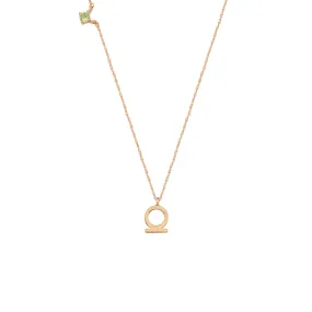 SHEN RING GOLD PERIDOT NECKLACE