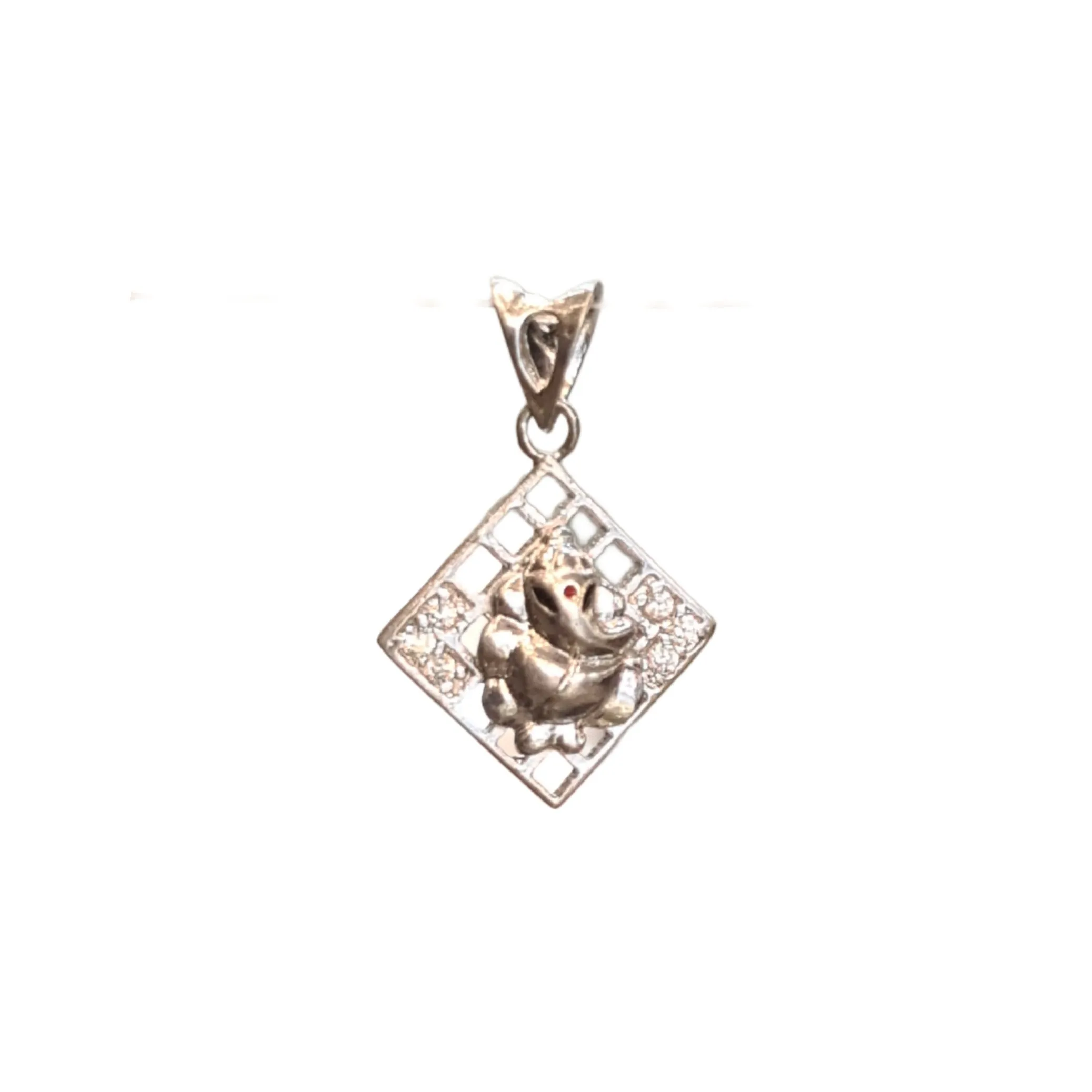 Shine Bright with Silver: Exquisite 92.5 Ganesh Pendant"