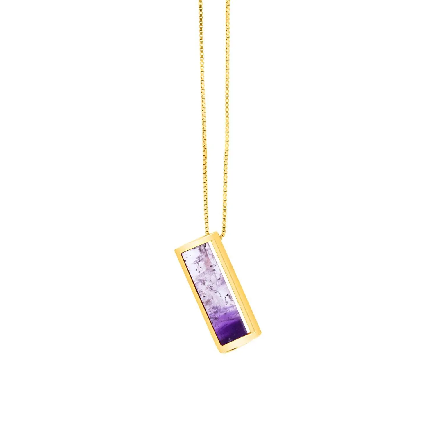 Signature Barrel Necklace   Amethyst