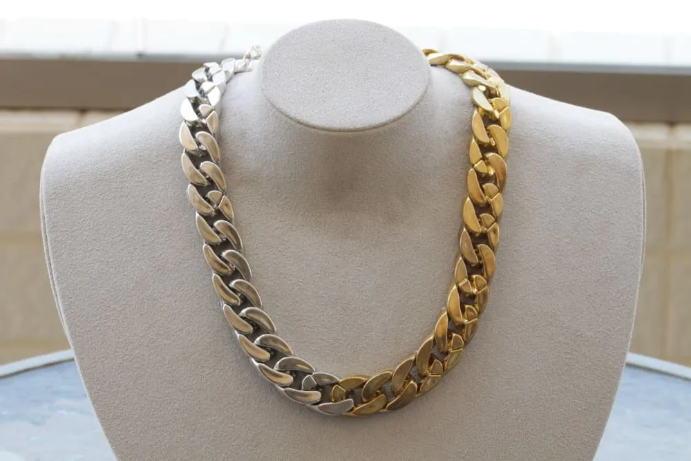 SILVER & GOLD NECKLACE