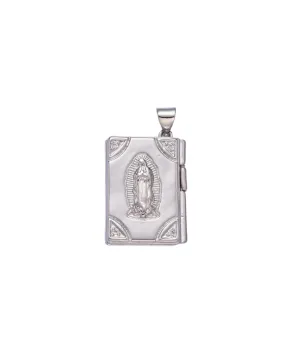 Silver Virgin Mary Locket Pendant