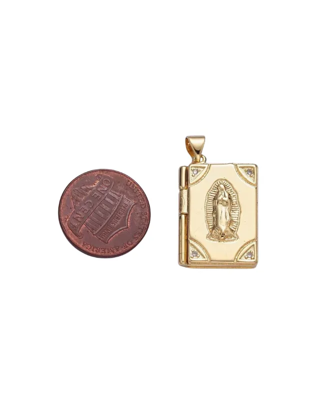 Silver Virgin Mary Locket Pendant