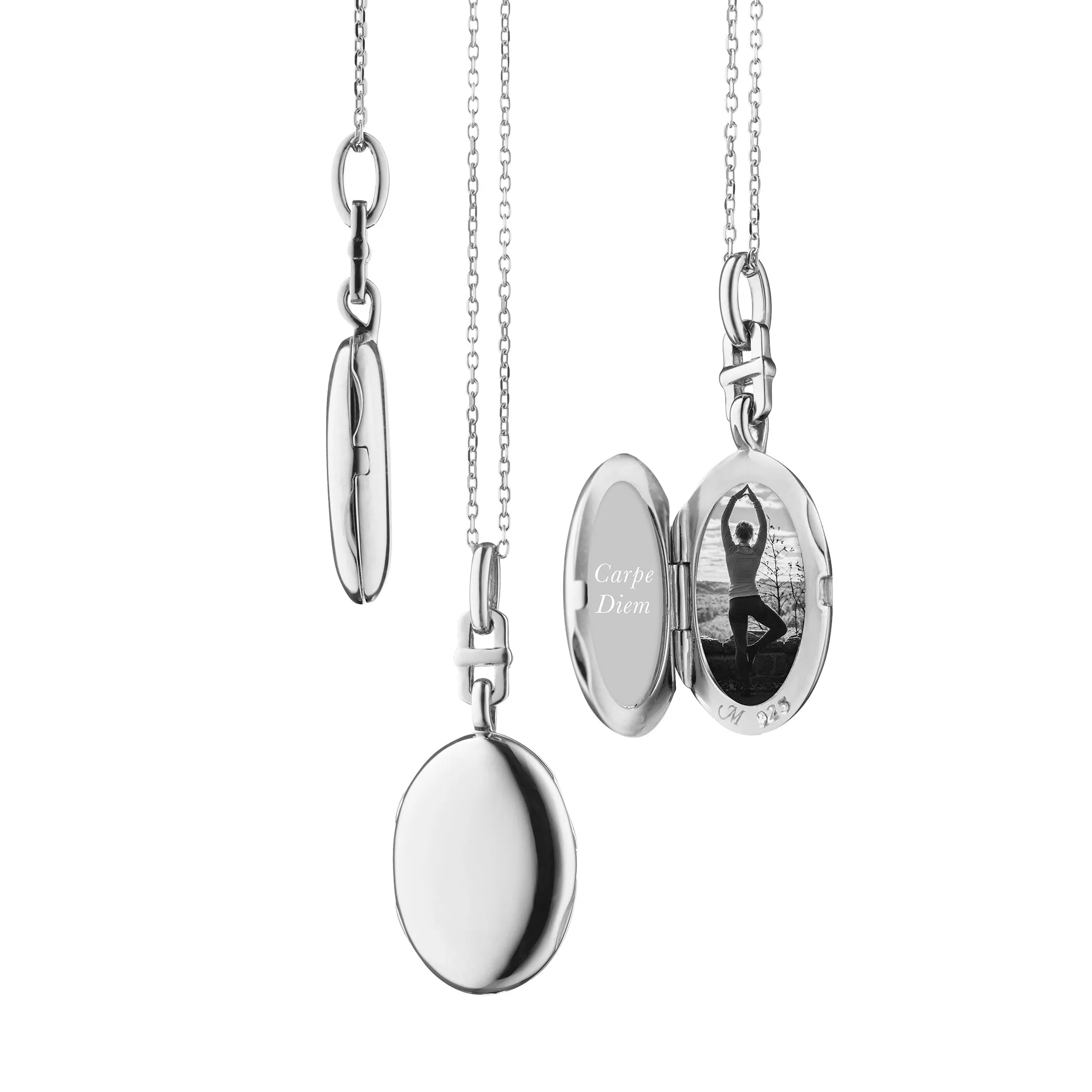 Slim Oval "Eve" Locket Necklace